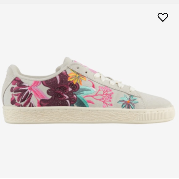 puma suede flowers